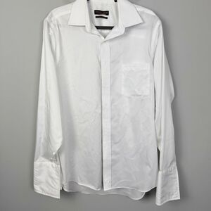 DONALD TRUMP SIGNATURE COLLECTION | Classic White Men's Dress Shirt 16/34-35